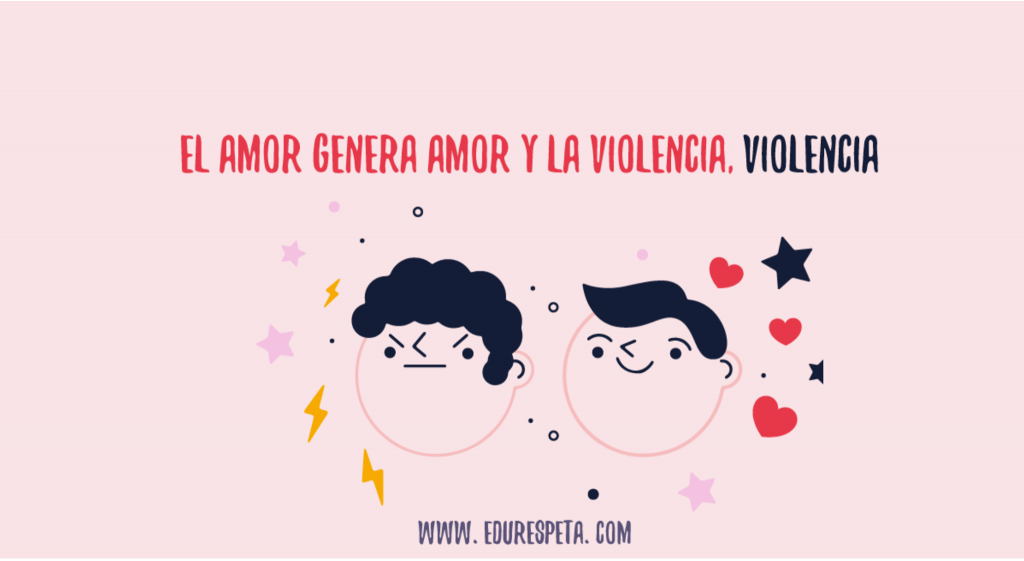 El amor genera amor y la violencia, violencia