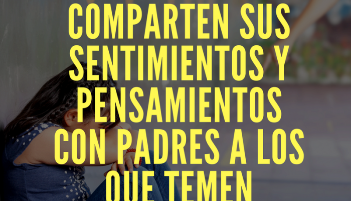 Edurespeta frases. Los niños no comparten sus sentimientos y pensamientos con padres a los que temen