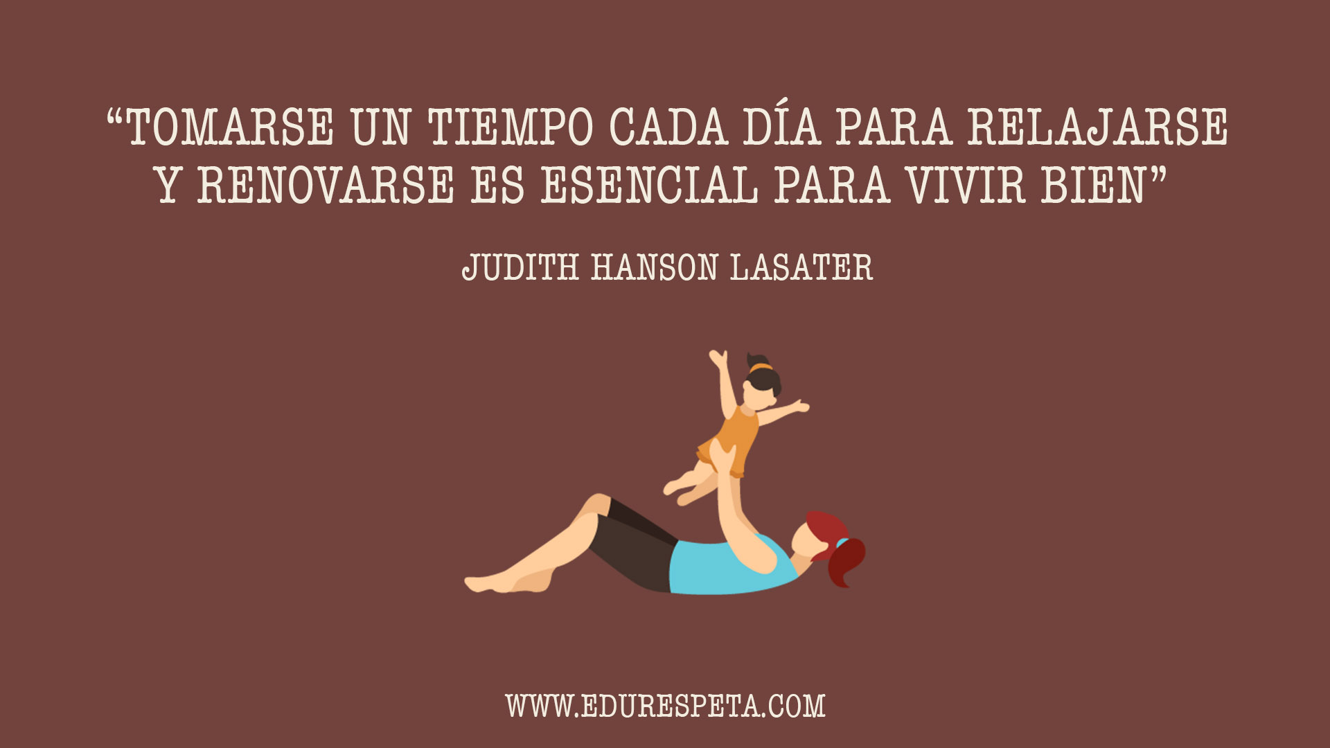 Tomarse un tiempo cada día para relajarse y renovarse es esencial para vivir bien